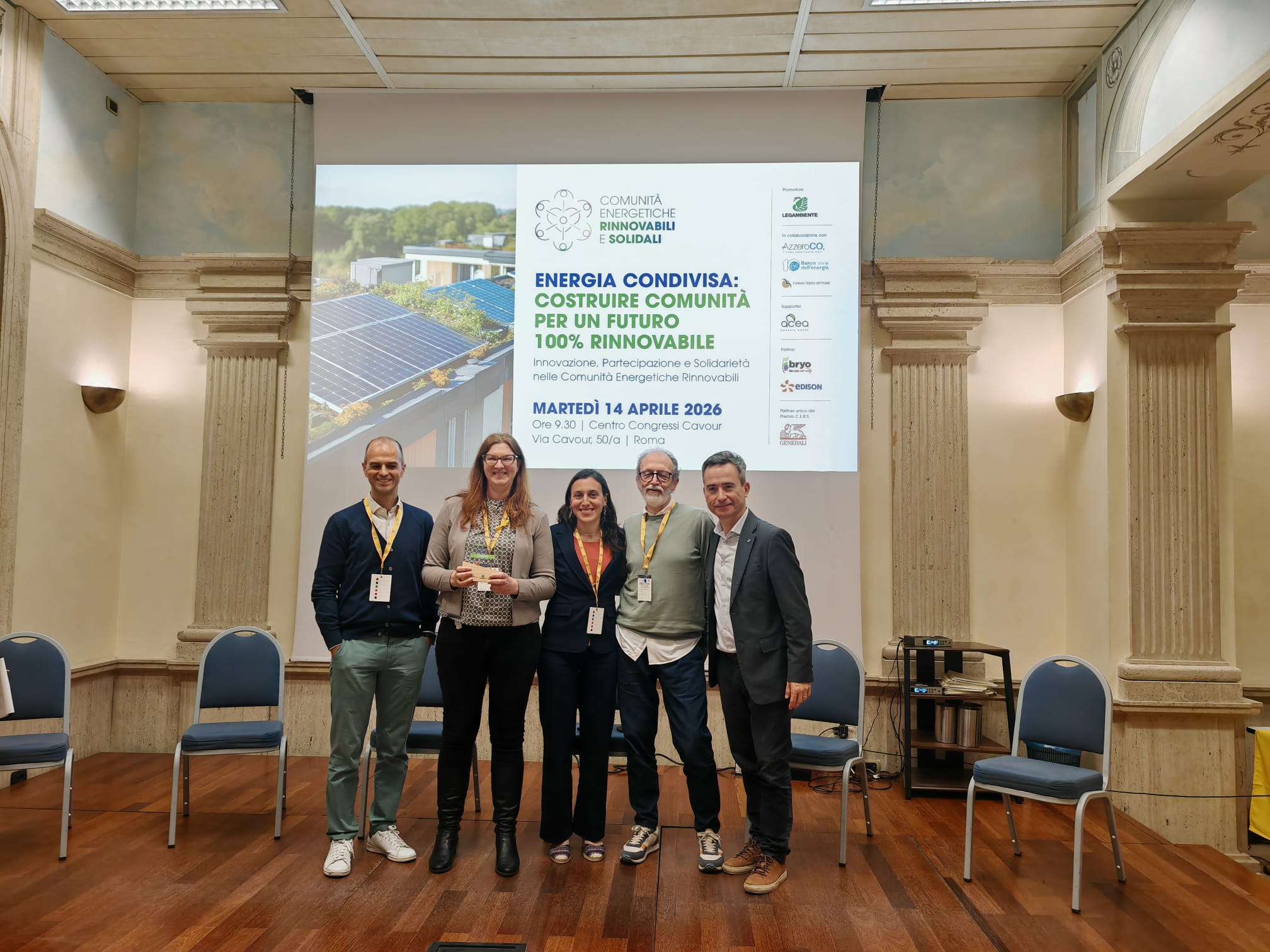 Premiazione a Roma del bando Legambiente CERS 2026